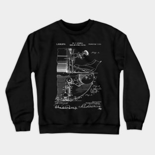 Drumming Lover Gift Patent Image Drum Beat 1914 Crewneck Sweatshirt